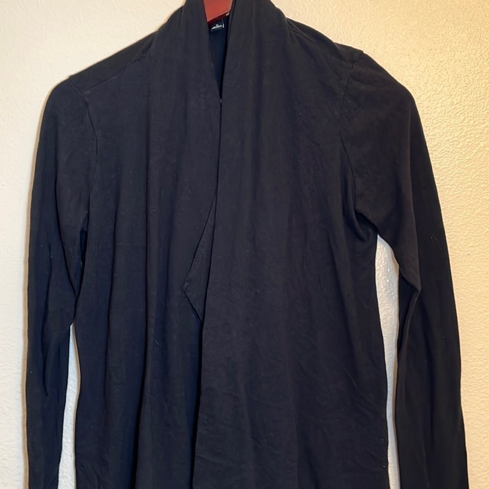 𝅺Ann Taylor Black Long Sleeve Open Front Office  Cardigan
